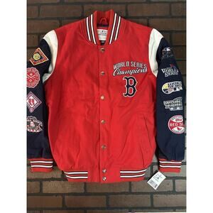 BOSTON RED SOX G-III 9X‎ World Series Varsity Jacket~Never Worn~S L